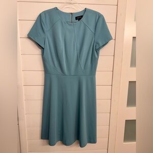 Tahari Green A-line Midi Dress for Work